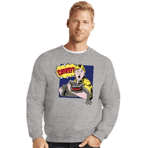 Daily_Deal_Shirts Crewneck Sweater, Unisex / Small / Sports Grey Pop Crikey!