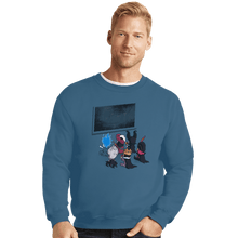 Load image into Gallery viewer, Shirts Crewneck Sweater, Unisex / Small / Indigo Blue School Of Villains
