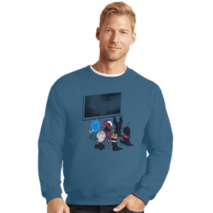 Shirts Crewneck Sweater, Unisex / Small / Indigo Blue School Of Villains