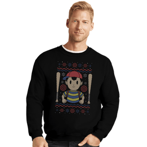 Shirts Crewneck Sweater, Unisex / Small / Black PSI Powers Christmas