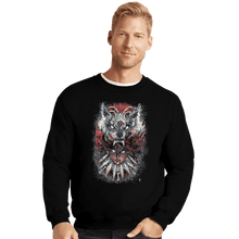 Load image into Gallery viewer, Shirts Crewneck Sweater, Unisex / Small / Black Wolf Princess
