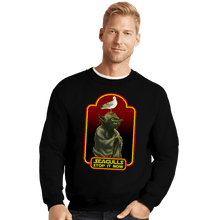 Load image into Gallery viewer, Secret_Shirts Crewneck Sweater, Unisex / Small / Black Seagulls
