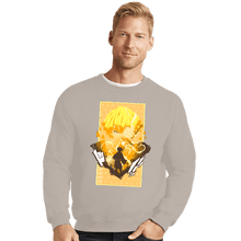 Load image into Gallery viewer, Shirts Crewneck Sweater, Unisex / Small / Sand Thunder Breathing
