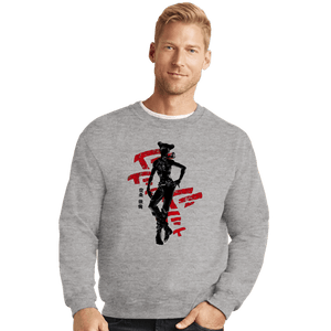 Shirts Crewneck Sweater, Unisex / Small / Sports Grey Crimson Jolyne Cujoh