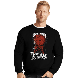 Shirts Crewneck Sweater, Unisex / Small / Black If It Bleeds