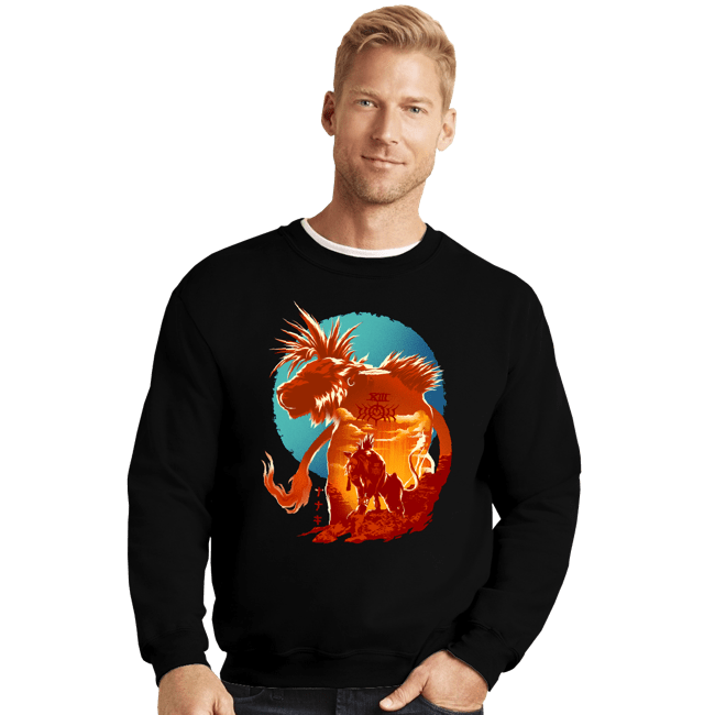 Daily_Deal_Shirts Crewneck Sweater, Unisex / Small / Black Cosmo Canyon's Pride