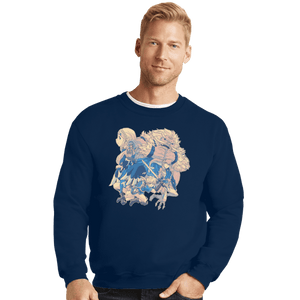 Shirts Crewneck Sweater, Unisex / Small / Navy Wild Heroes