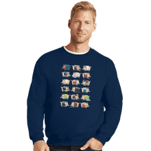 Load image into Gallery viewer, Shirts Crewneck Sweater, Unisex / Small / Navy Pig Movies
