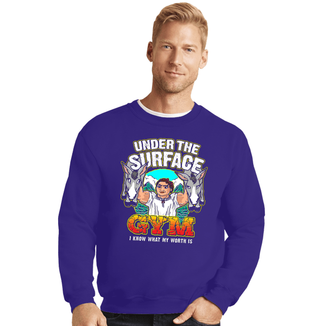 Shirts Crewneck Sweater, Unisex / Small / Violet Luisa's Gym (Violet)