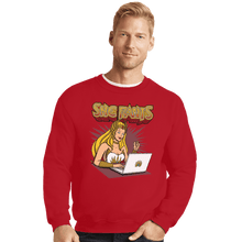 Load image into Gallery viewer, Shirts Crewneck Sweater, Unisex / Small / Red She Rants

