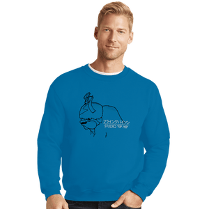 Shirts Crewneck Sweater, Unisex / Small / Sapphire Studio Yip Yip