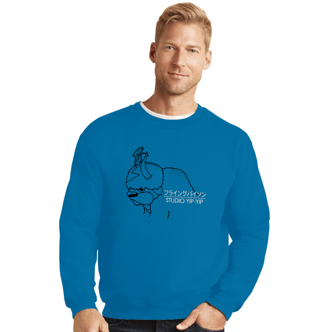 Shirts Crewneck Sweater, Unisex / Small / Sapphire Studio Yip Yip