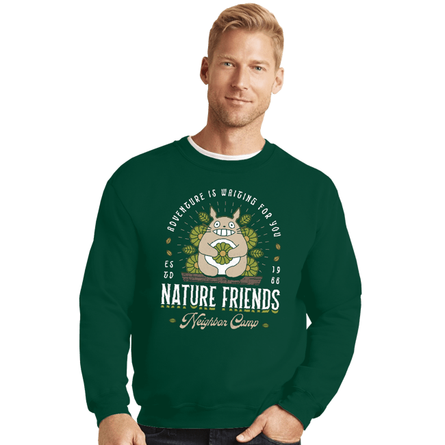 Secret_Shirts Crewneck Sweater, Unisex / Small / Forest Nature Neighbor Camp