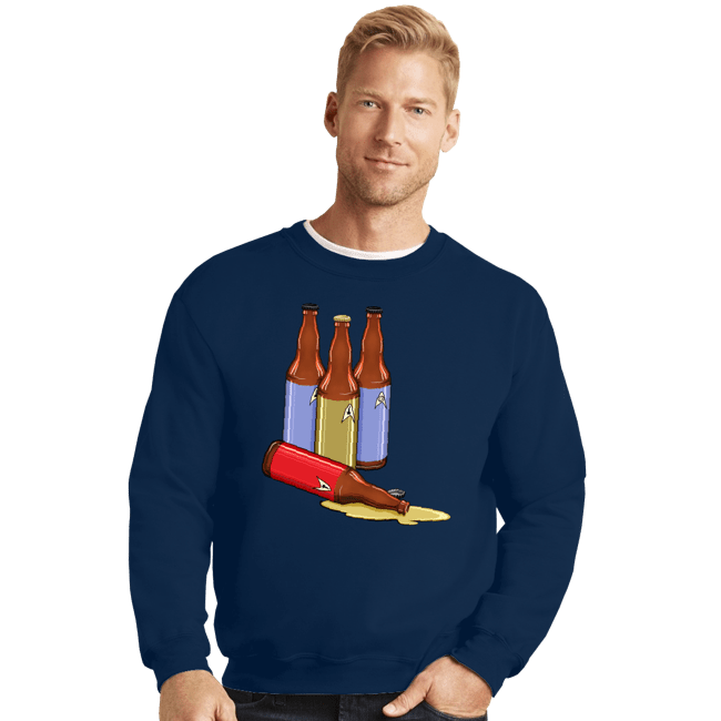 Secret_Shirts Crewneck Sweater, Unisex / Small / Navy Red Label Down
