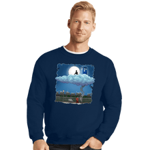 Load image into Gallery viewer, Shirts Crewneck Sweater, Unisex / Small / Navy Above The Clouds
