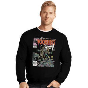 Shirts Crewneck Sweater, Unisex / Small / Black Voorhees Wolverine
