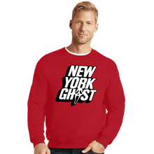 Load image into Gallery viewer, Daily_Deal_Shirts Crewneck Sweater, Unisex / Small / Red New York Ghost
