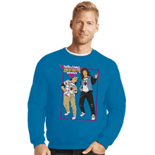 Load image into Gallery viewer, Daily_Deal_Shirts Crewneck Sweater, Unisex / Small / Sapphire Dustin and Eddie&#39;s Most Metal Adventure
