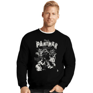 Shirts Crewneck Sweater, Unisex / Small / Black Black Panther