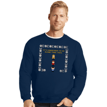 Load image into Gallery viewer, Secret_Shirts Crewneck Sweater, Unisex / Small / Navy Redshirt Zelda!
