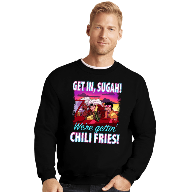 Daily_Deal_Shirts Crewneck Sweater, Unisex / Small / Black Get In