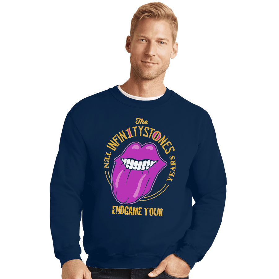 Shirts Crewneck Sweater, Unisex / Small / Navy Stones End Game Tour
