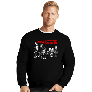 Daily_Deal_Shirts Crewneck Sweater, Unisex / Small / Black Reservoir Cartoons