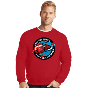 Secret_Shirts Crewneck Sweater, Unisex / Small / Red Capsule Pills