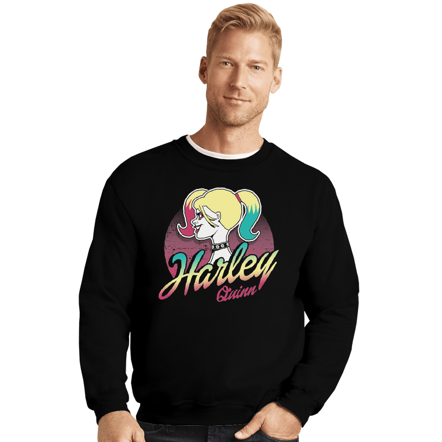 Shirts Crewneck Sweater, Unisex / Small / Black Barbie Quinn