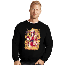 Load image into Gallery viewer, Shirts Crewneck Sweater, Unisex / Small / Black Fire Ninja Mai
