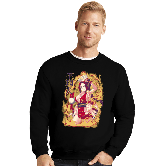 Shirts Crewneck Sweater, Unisex / Small / Black Fire Ninja Mai