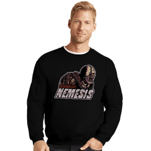 Daily_Deal_Shirts Crewneck Sweater, Unisex / Small / Black Raccoon City Nemesis