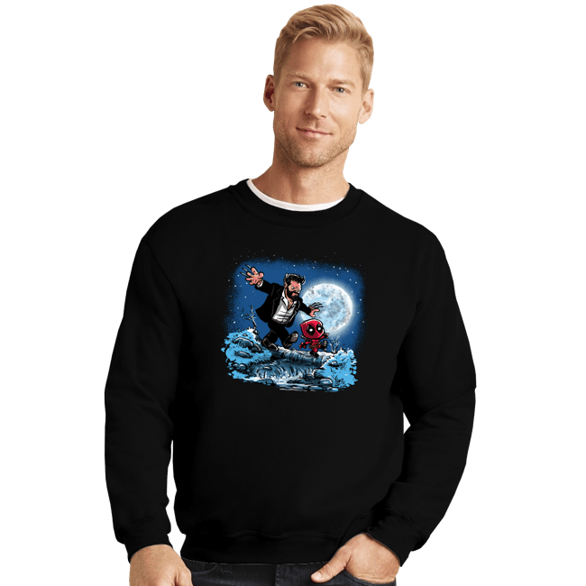 Daily_Deal_Shirts Crewneck Sweater, Unisex / Small / Black Wade And Logan