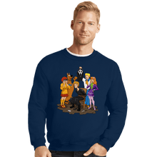 Load image into Gallery viewer, Secret_Shirts Crewneck Sweater, Unisex / Small / Navy Scooby Suprise
