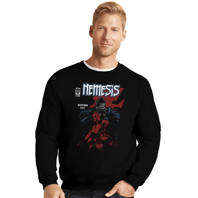 Secret_Shirts Crewneck Sweater, Unisex / Small / Black Nemesis Comic