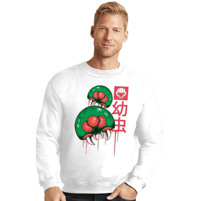 Shirts Crewneck Sweater, Unisex / Small / White The Larvas