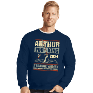 Daily_Deal_Shirts Crewneck Sweater, Unisex / Small / Navy Strange Women 2024