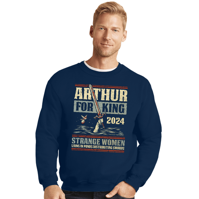 Daily_Deal_Shirts Crewneck Sweater, Unisex / Small / Navy Strange Women 2024