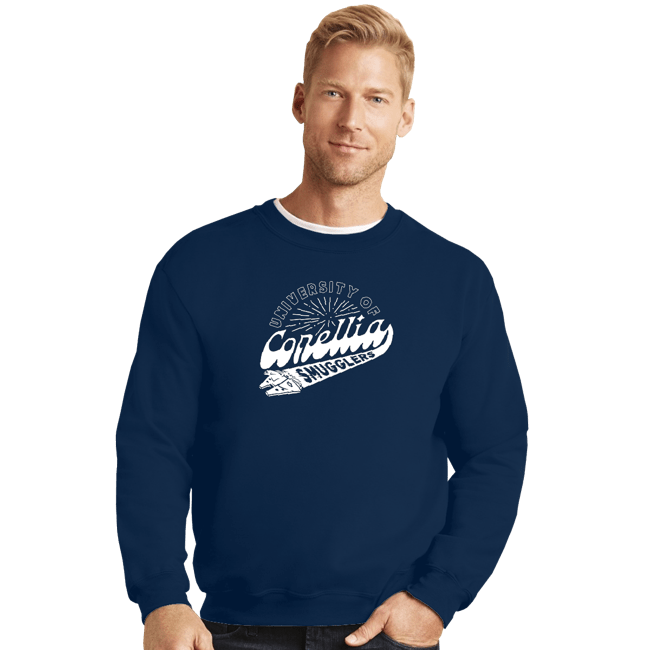 Secret_Shirts Crewneck Sweater, Unisex / Small / Navy corellia smugglers