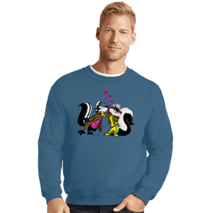 Secret_Shirts Crewneck Sweater, Unisex / Small / Indigo Blue No-Kissing