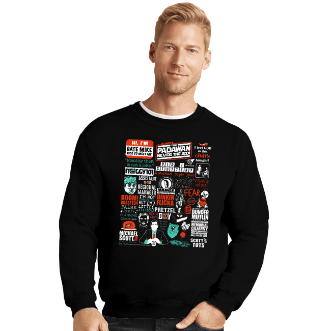 Shirts Crewneck Sweater, Unisex / Small / Black All Things Office