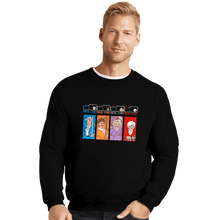 Load image into Gallery viewer, Daily_Deal_Shirts Crewneck Sweater, Unisex / Small / Black Golden Ninjas
