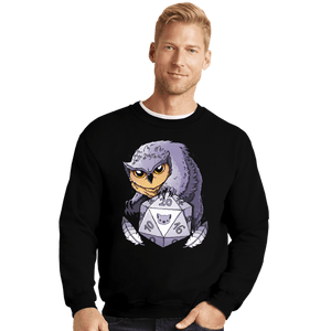 Daily_Deal_Shirts Crewneck Sweater, Unisex / Small / Black Owlbear Dice