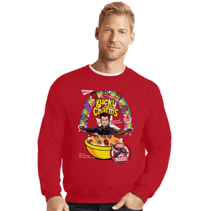 Shirts Crewneck Sweater, Unisex / Small / Red Bucky Charms