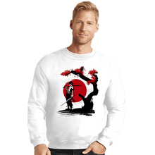 Load image into Gallery viewer, Shirts Crewneck Sweater, Unisex / Small / White Swordsman Pirate
