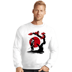 Shirts Crewneck Sweater, Unisex / Small / White Swordsman Pirate