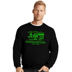 Daily_Deal_Shirts Crewneck Sweater, Unisex / Small / Black You And Your Friends Are Dead