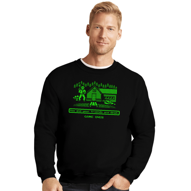 Daily_Deal_Shirts Crewneck Sweater, Unisex / Small / Black You And Your Friends Are Dead