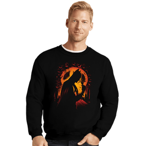 Daily_Deal_Shirts Crewneck Sweater, Unisex / Small / Black Vengeant Night