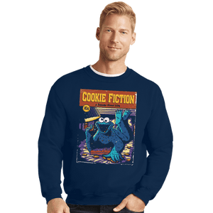 Daily_Deal_Shirts Crewneck Sweater, Unisex / Small / Navy Cookie Fiction